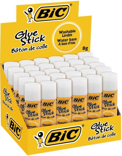 Water Base BIC Glue Stick, for Office School Home