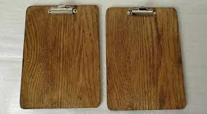 Wooden Plain Clip Board, Color : Silver