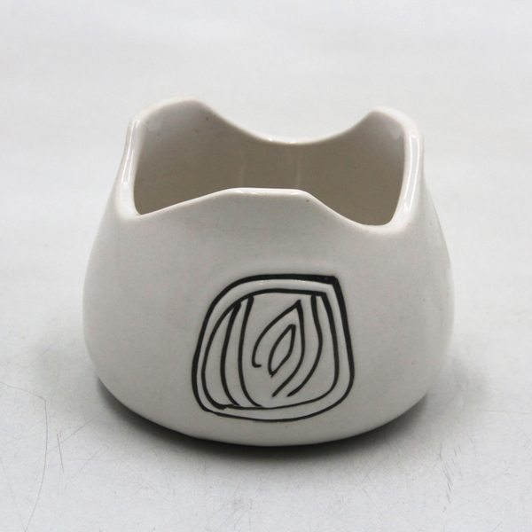 Ceramic T Light Holder, for Tableware, Size : S, 12.50 12.50 9.50 cm