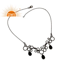 DWS Black Onyx Gemstone Necklace, Occasion : Wedding