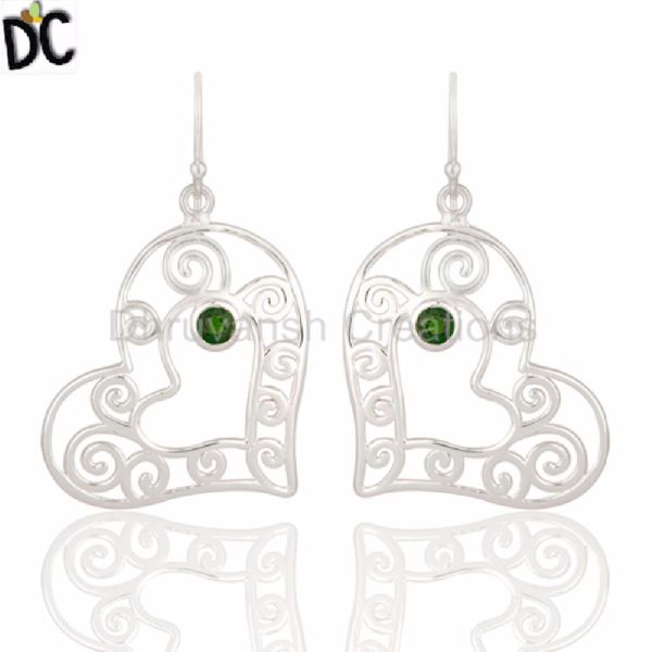 Chrome Diopside Gemstone Earrings, Occasion : Anniversary, Engagement, Gift, Party, Wedding