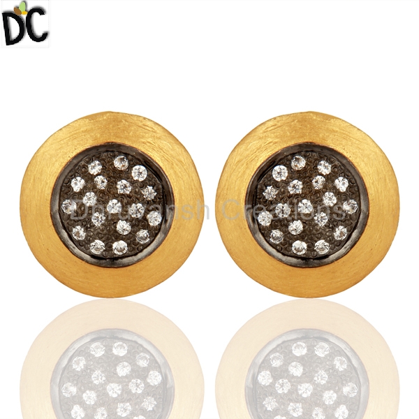 Dhruvansh CZ Gemstone Stud Earring