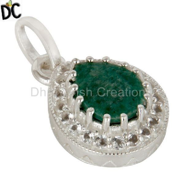 Dhruvansh Emerald Gemstone Pendant, Occasion : Anniversary