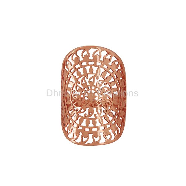 Filigree Design Gold Plated Ring, Occasion : Anniversary, Engagement, Gift, Party, Wedding