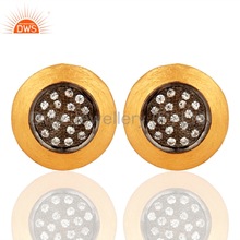 Gold Plated Silver Stud Earring