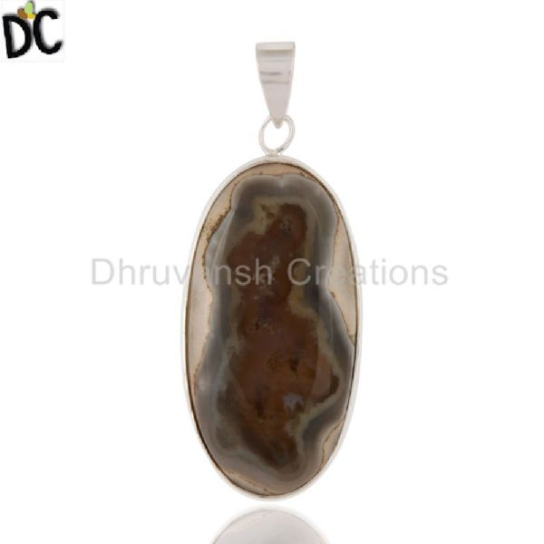 Natural Solar Ice Gemstone Pendant