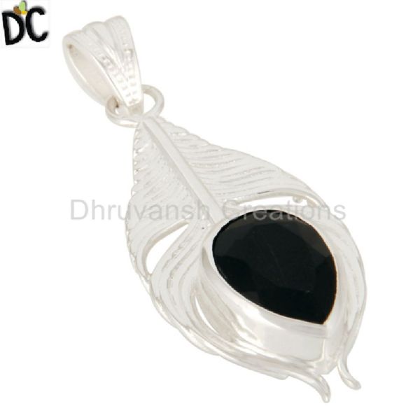 Dhruvansh Peacock Feather Silver Pendants, Occasion : Anniversary