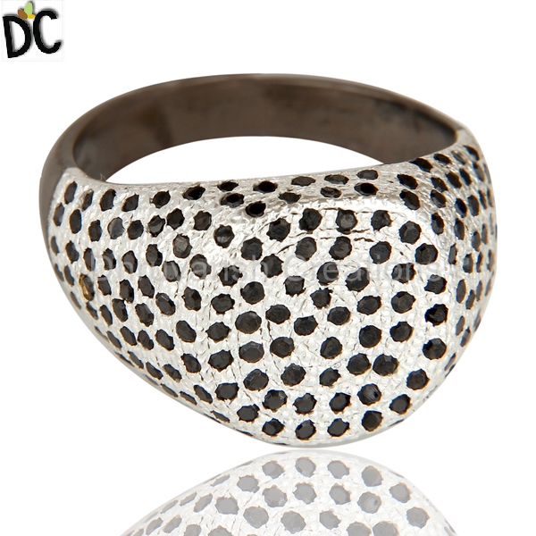 Dhruvansh Rhodium Plated Silver Rings