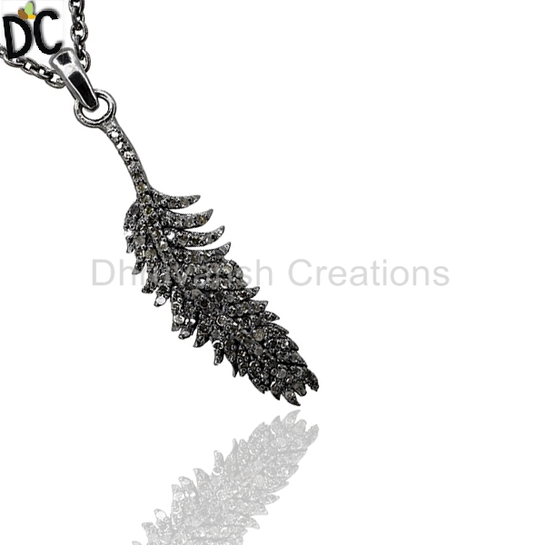 Dhruvansh Silver Feather Charm Pendant, Occasion : Anniversary