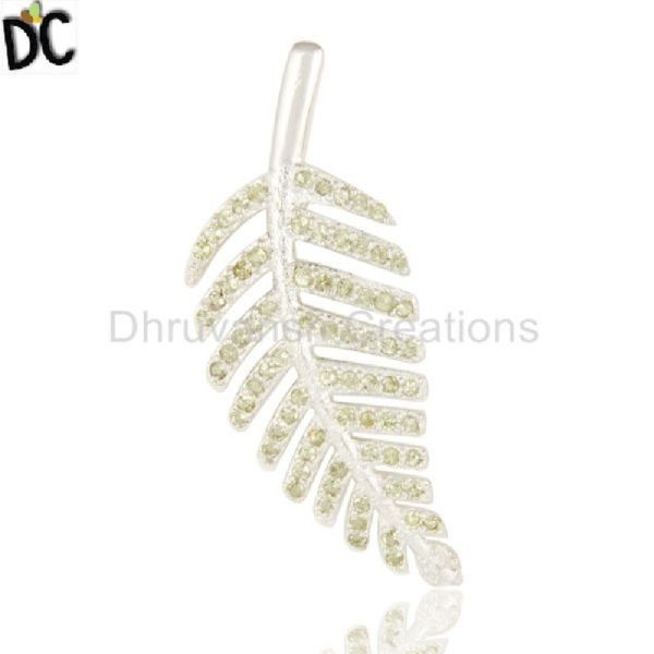 Dhruvansh Silver Feather Pendant, Occasion : Anniversary