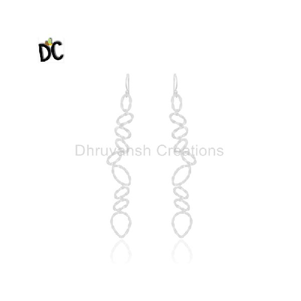 Dhruvansh Creations Silver Plated Brass Earring