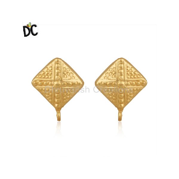 Yellow Gold Plated Brass Connector