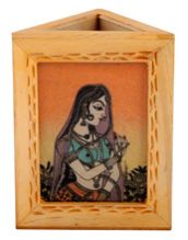 Desktop Pen Business Card Holder