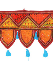 Embroidered Cotton Bandanwar Toran Door Hanging, for Home Decration, Style : Traditional