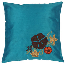 Embroidered Polydupion Cushion Cover
