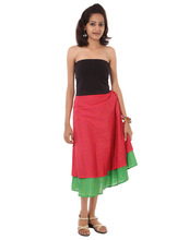 Wrap Round Cotton Cambric Skirt, Size : L-31 X W-38 inch