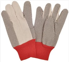 Canvas material with pvc dot spair gloves
