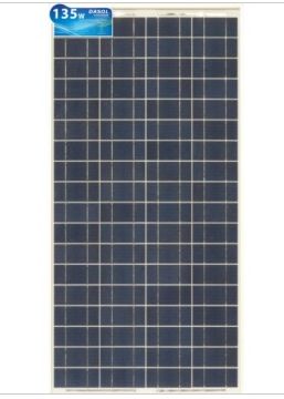 Dasol 135 Watt Poly White Frame Solar Panel