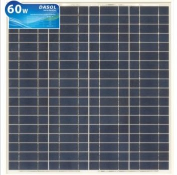 Dasol 60 Watt Poly White Frame Solar Panel