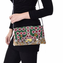 embroidered sling bags