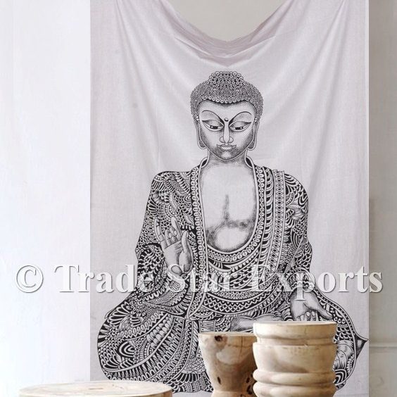 100% Cotton Buddha Screen Print Tapestry, Style : Art Deco