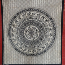 Fabric Elephant mandala bohemian tapestry