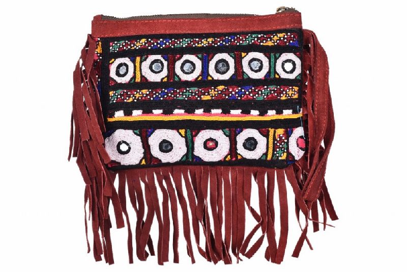 Cotton Blend Embroidered Handbags, Color : Multi