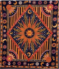  Printed Galaxy Tapestry, Style : Art Deco Style