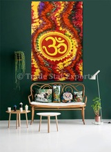 Indian Om Tie Dye Chakra Tapestry, Style : Art Deco Style