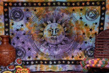 Cotton Indian Psychedelic Tapestries, Color : Multi Color