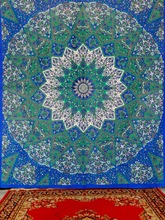 Square 100% Cotton Psychedelic star printed tapestries, for Wallhanging, Size : Queen