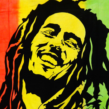 Rasta Bob Marley Hippie Indian Cotton Wall Tapestry