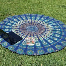  Mandala Roundie 100% Cotton Round Tapestry, Style : Art Deco Style