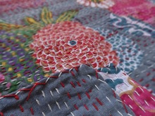 100% Cotton Tropical Handmade Kantha Quilt