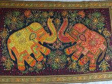 Fabric Zari Work Wall Hanging