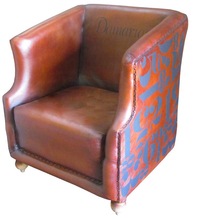Printed Leather Chair