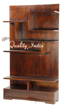 Wooden Long Muti Shelves Display Rack