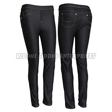 Ladies Black Plain Jeans