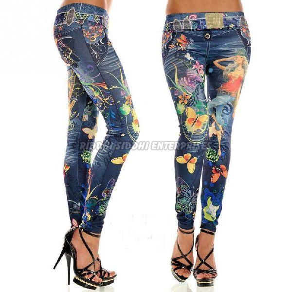 Ladies Printed Skinny Jeans