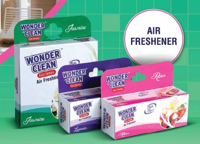 Wonder Clean Eco Series Air Freshener, for Bathroom, Car, Office, Color : Green, Purple, Red, White