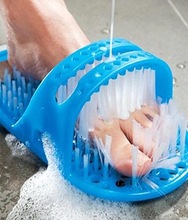 Firberglass Base Foot Cleaner Shower Slipper, Color : Blue