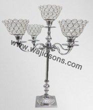 Wajidsons Corporation Candelabra crystal candle stand