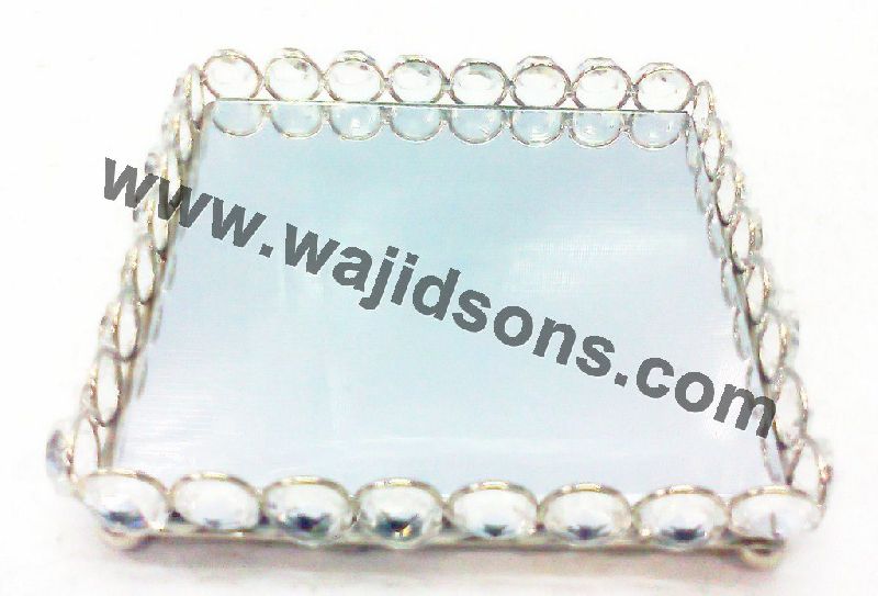 Crystal square tray
