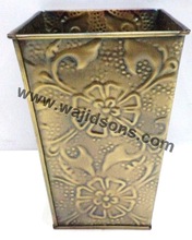 Wajidsons Corporation Metal colour Handmade rubber flower pot