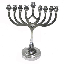 Wajidsons Corporation metal Silver judaica candle Menorah