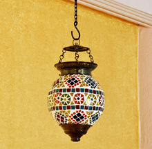 Multi Color Glass Ceiling Lamp