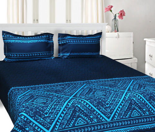 Blends Designer Bed Sheet, for Home, Hospital, Hotel, Lodge, Picnic, Salon, Size : Multisizes