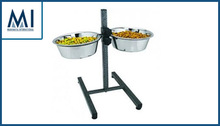 MAHAMAYA Stainless Steel pet bowl with stand, Size : Customized Size