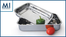 Stainless steel trays deep roasting tray, Feature : Eco-Friendly, Stocked