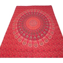 Rajasthani Sanganeri Cotton Single Bed Sheet, Size : Full